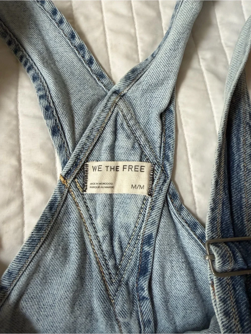 We The Free Light Blue Denim Short Overalls *worn once!